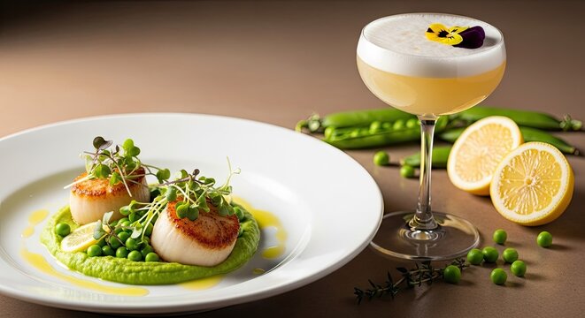Gourmet Scallops with Citrus Martini