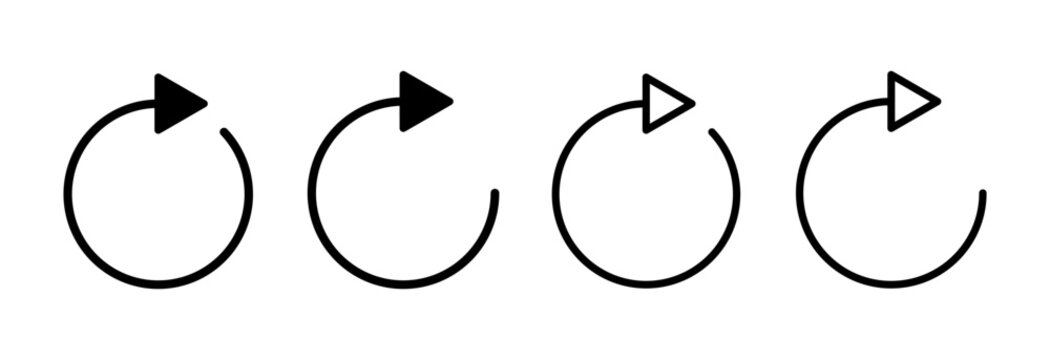 Refresh icon vector illustration. Reload sign and symbol. Update icon.