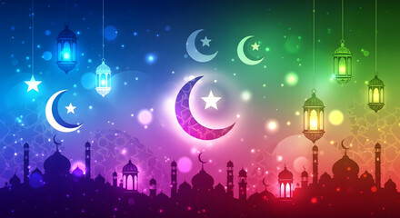 Ramadan Background Full Color