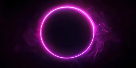 Striking blue glowing circle for modern and futuristic designs.