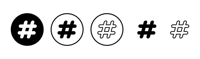 Obraz premium Hashtag icon logo design. hashtag sign and symbol