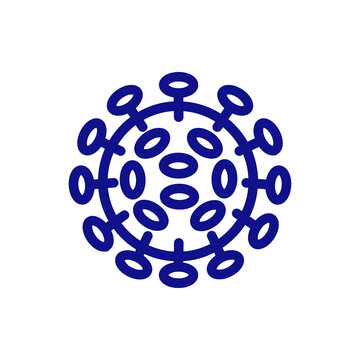 Virus icon png isolated on transparent background
