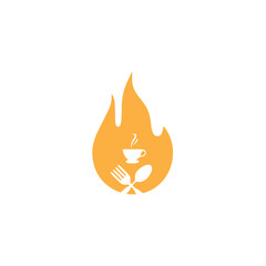 hot resto logo design business food