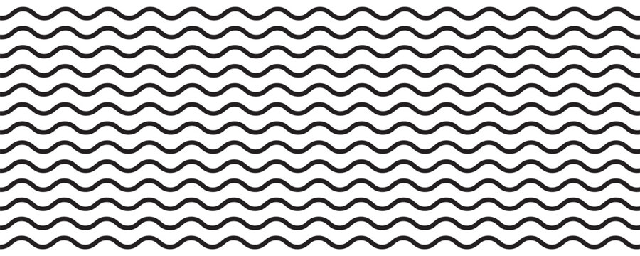  
Sea wave icon set. Set of thin line waves. Various wave water lake river. Water logo, line ocean symbol in vector flat style. Seamless abstract line pattern. Water outline symbol.eps,10