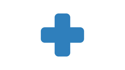 Obraz premium Blue Cross Symbol Medical Sign.