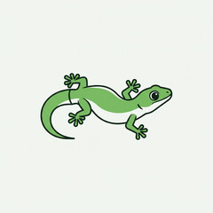Fototapeta premium lizard on a leaf