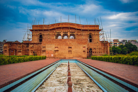 Lalbagh Fort Gate Under Restoration, Dhaka Bangladesh