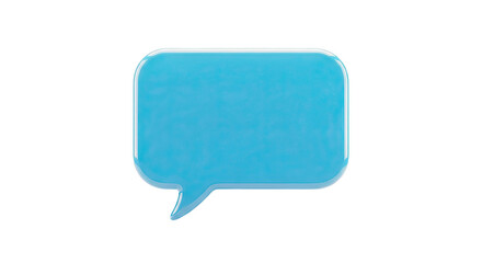 Naklejka premium Blue Speech Bubble Icon