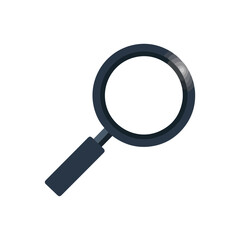 Simple Magnifying Glass Search Icon Vector Illustration isolated