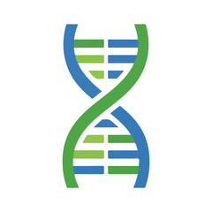 DNA Double Helix Structure Icon Genetics Logo