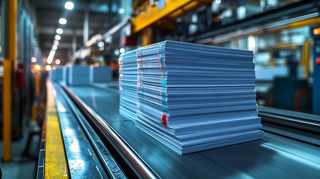 Printing factory production line.
