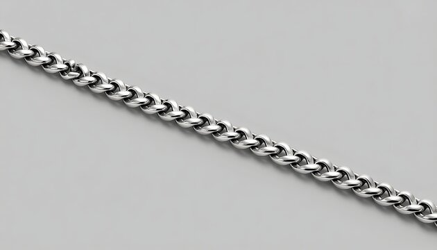 Handcrafted sterling silver 925 chain featuring intricate weaving, suitable for product presentation, jewelry showcase, created with generative ai