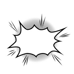 Comic Book Speech Bubble Chat Effect 