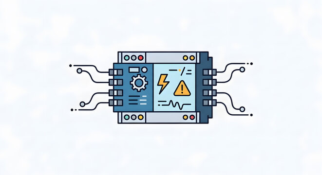 A technical symbol representing a programmable logic controller