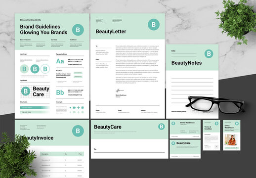 Green And Black Brand Guidelines Skincare