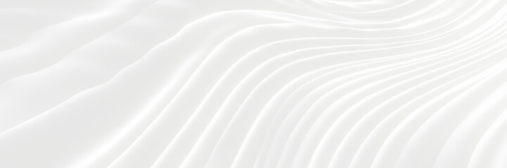 Obraz premium Abstract white wavy background. White ripple