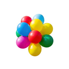 Colorful balloons on Transparent Background
