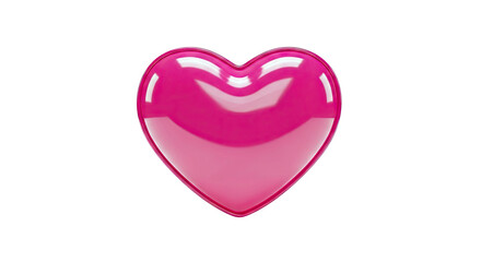 Shiny Pink Heart Shape