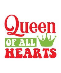 Fototapeta premium Queen of All Hearts svg