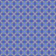 seamless geometric pattern, flower, wallpaper and background ,purple, yellow 