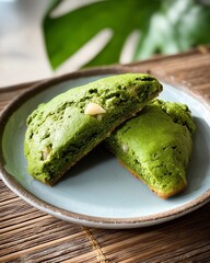 matcha white chocolate scone
