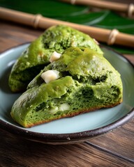 matcha white chocolate scone