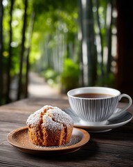 cup of coffee and cake