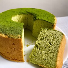 matcha chiffon cake