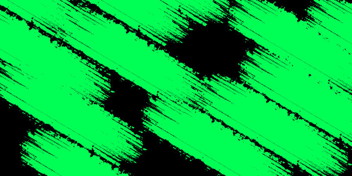 Green vector layout with flat lines  on backround black. Decorative shining illustration with lines on abstract template.