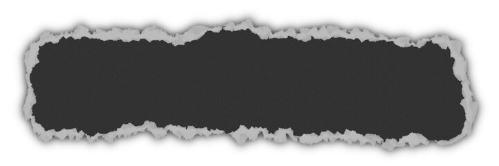 Minimalist Black Gritty Paper Border Frame Isolated for Creative Design