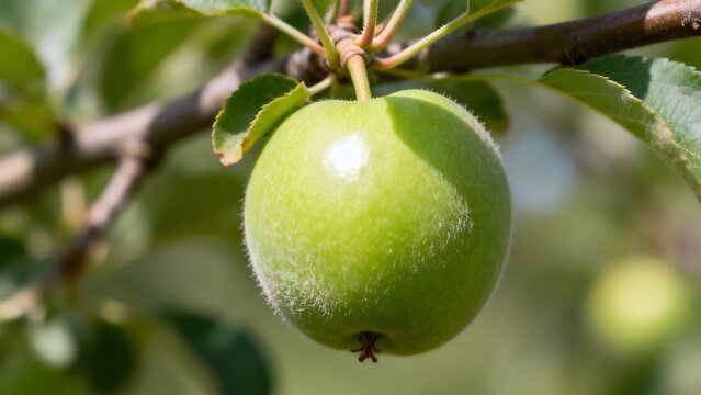 GreenAppleOnTreeBranch
