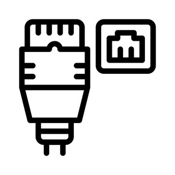 ethernet line icon
