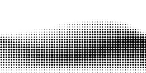 Black-white gradient halftone dots background. Pop art in vector illustration for your creative design © Isma