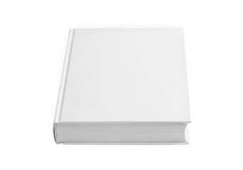 White blank book isolated on transparent background