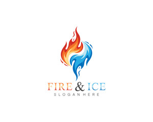 Fire and ice logo