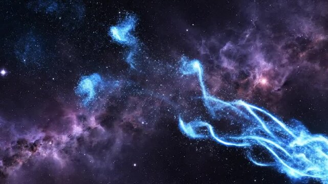 Cosmic Comet Journey: A Captivating Visualization of a Celestial Object Across the Night Sky