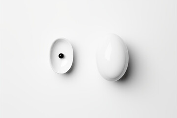 A simple, isolated object on a white background. Flat top-down view.