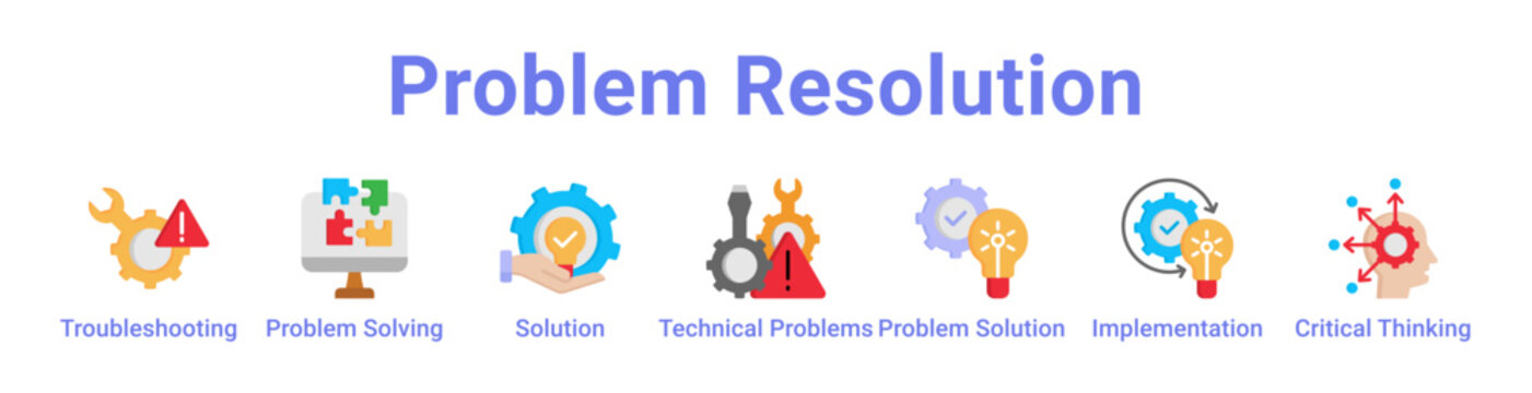 Problem Resolution Icon Banner