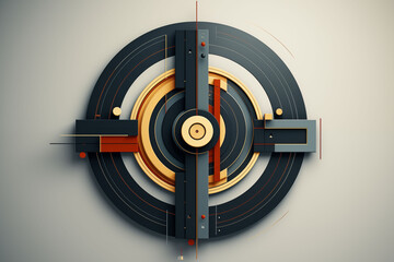 Background concept of strategic layout with abstract symmetry.