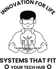 Fototapeta premium A man holding a tree