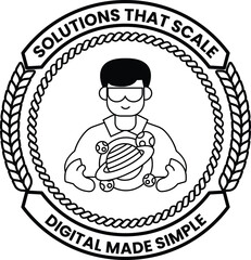 Fototapeta premium A man holding a planet in his arms