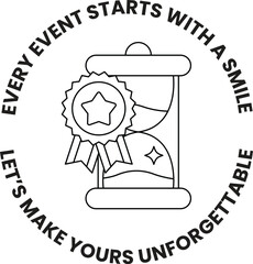 Fototapeta premium A white circle with a black border