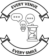 Fototapeta premium A logo for Every Venue Every Smile