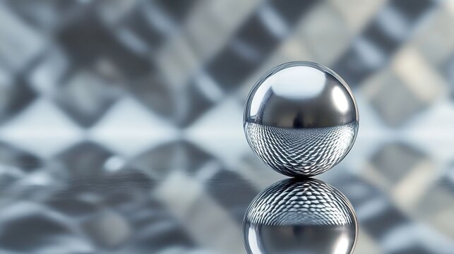meson. A single droplet of mercury rolling across a clear glass pane. STEM education sheets, lab safety posters, designed for STEM education and laboratory safety posters.