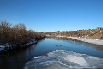 Ice On The River, Gold Bar Park, Edmonton, Alberta