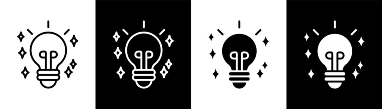 creative white icon set design