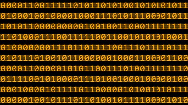 Abstract binary code background. Futuristic cyberspace. Concept of mining crypto currency and bitcoin. Web developer. Digital computer code. Programming.