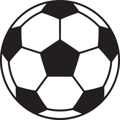 Fototapeta premium Black and white soccer ball football sports