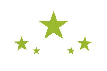 Obraz premium A light green star is situated on a transparent background.