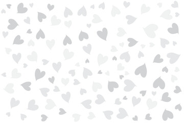 Fototapeta premium Black and white gray color Valentine’s Day seamless pattern design